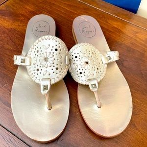 Jack Rogers Georgica Sandal in Gold